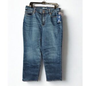 NEW Classic Lands’ End Denim Straight Leg Jeans- 18W